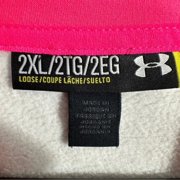 Under Armour Realtree Xtra camo/pink hoodie sweatshirt, size 2XL - Picture 15 of 16